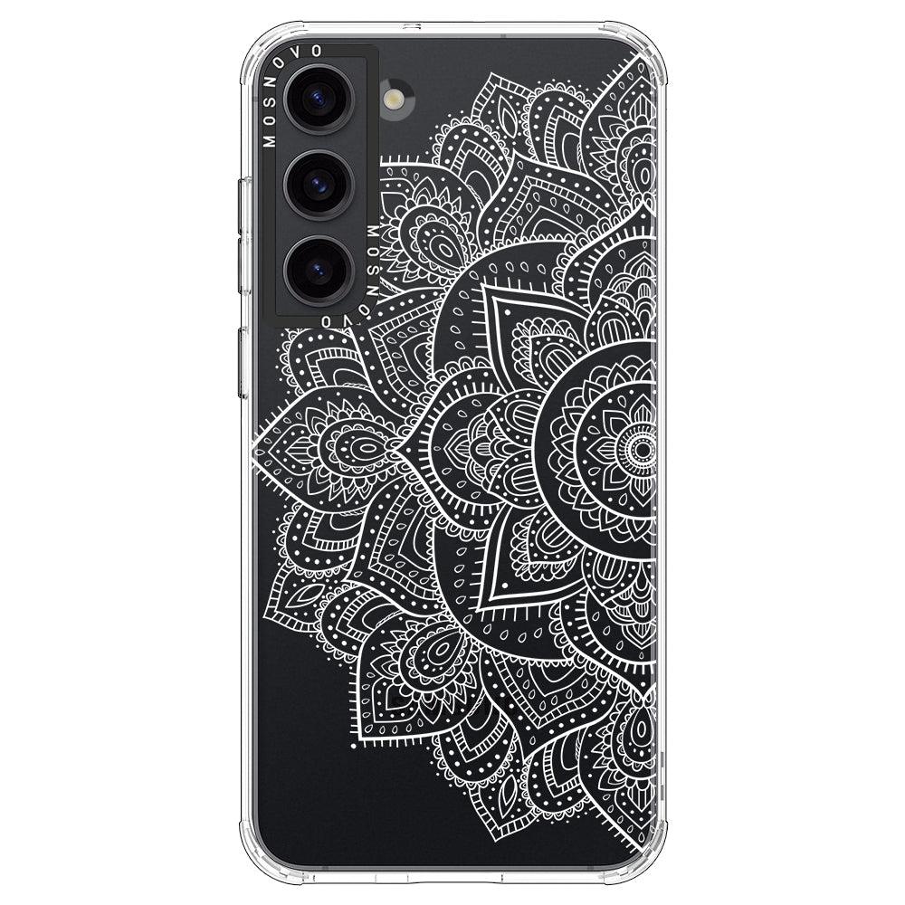 Half Mandala Phone Case - Samsung Galaxy S23 Case - MOSNOVO