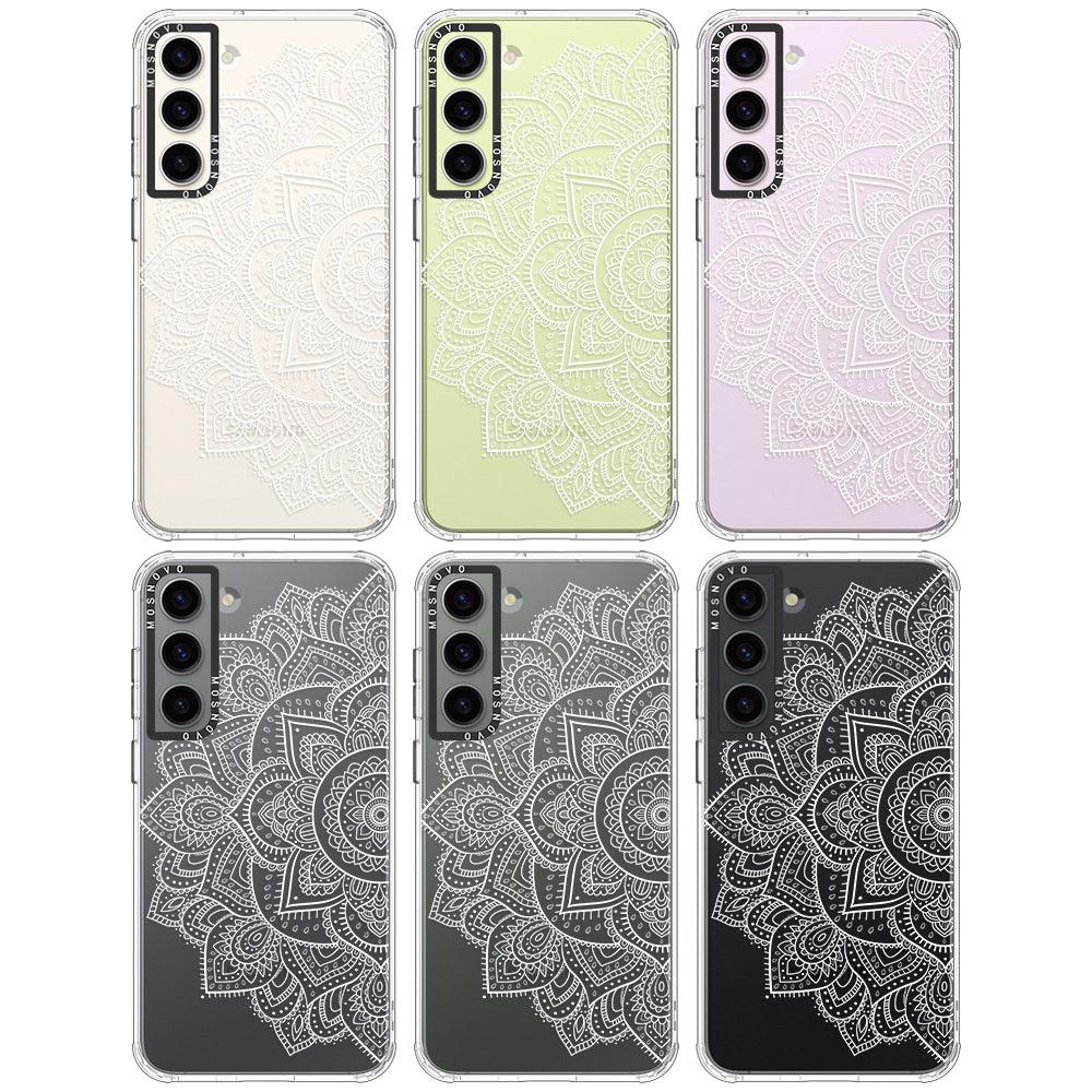 Half Mandala Phone Case - Samsung Galaxy S23 Case - MOSNOVO