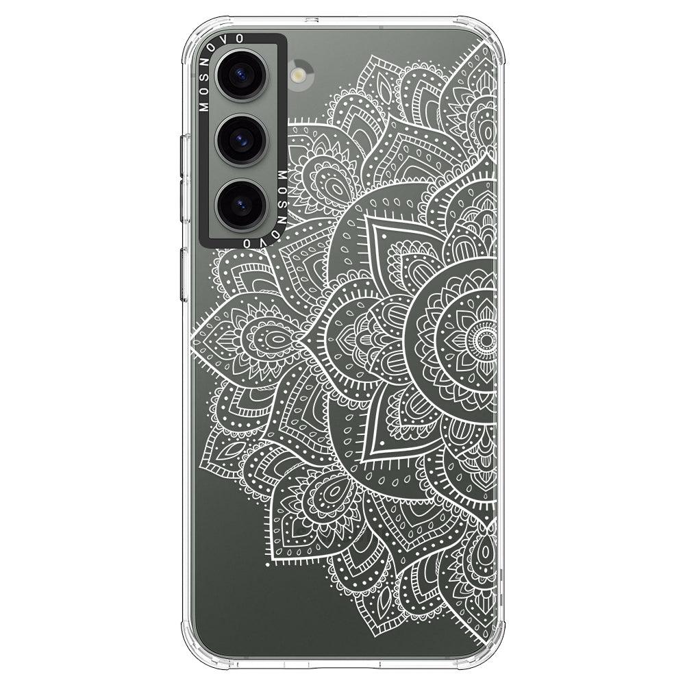 Half Mandala Phone Case - Samsung Galaxy S23 Plus Case - MOSNOVO