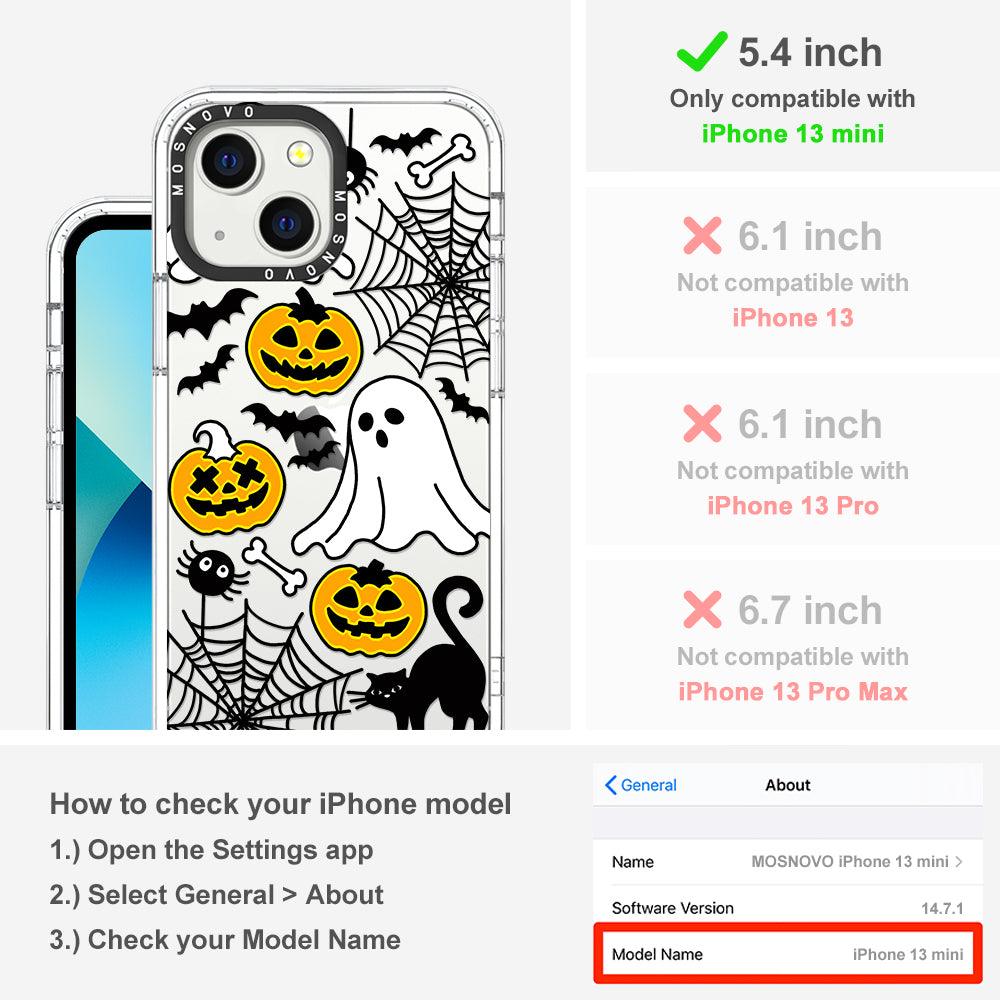 Halloween Pumpkin Phone Case - iPhone 13 Mini Case - MOSNOVO