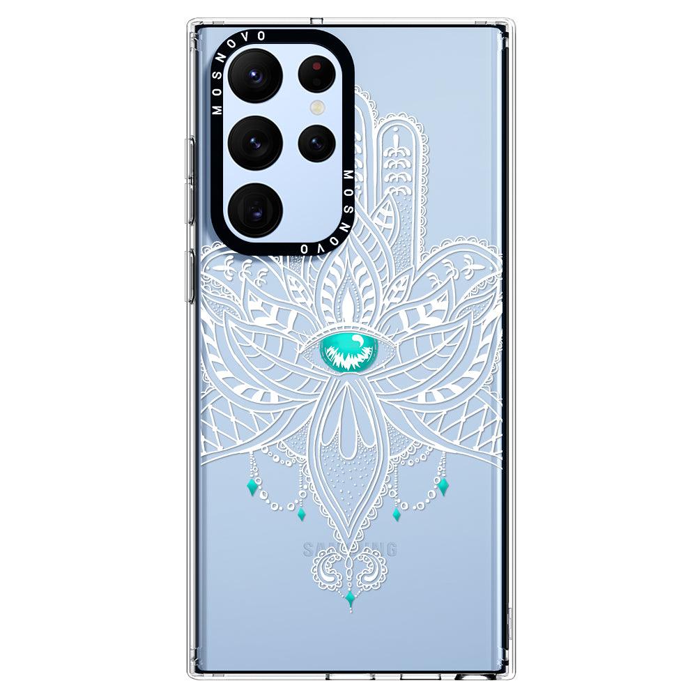 Hamsa Hand Phone Case - Samsung Galaxy S22 Ultra Case - MOSNOVO