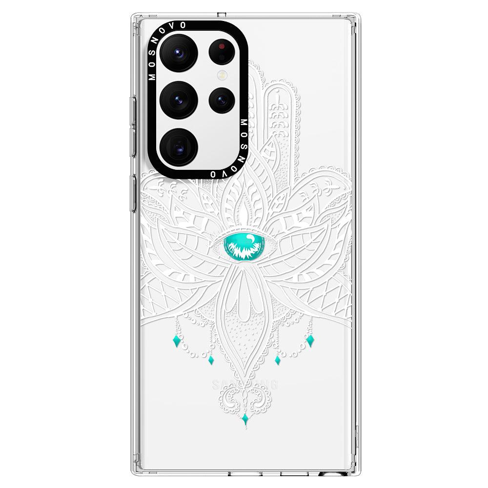 Hamsa Hand Phone Case - Samsung Galaxy S22 Ultra Case - MOSNOVO