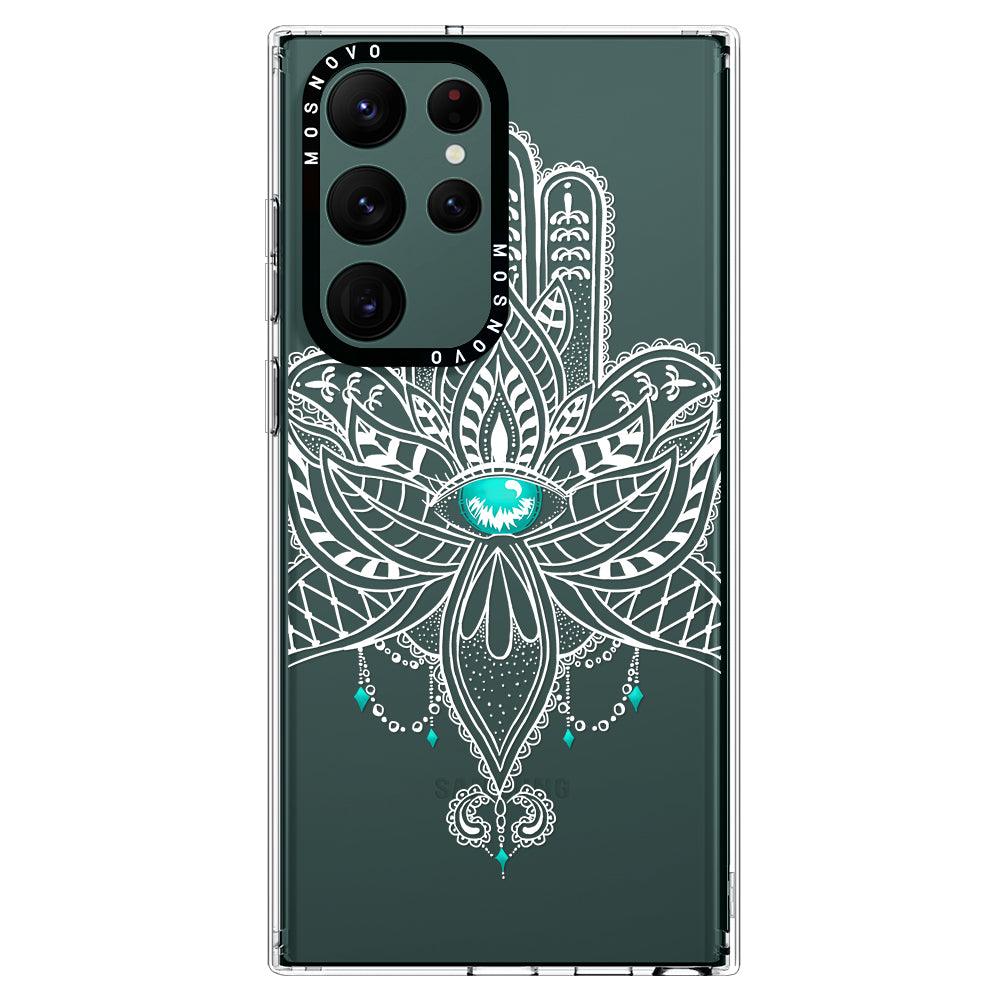 Hamsa Hand Phone Case - Samsung Galaxy S22 Ultra Case - MOSNOVO