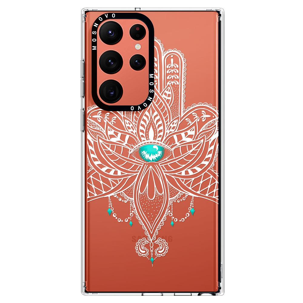 Hamsa Hand Phone Case - Samsung Galaxy S22 Ultra Case - MOSNOVO