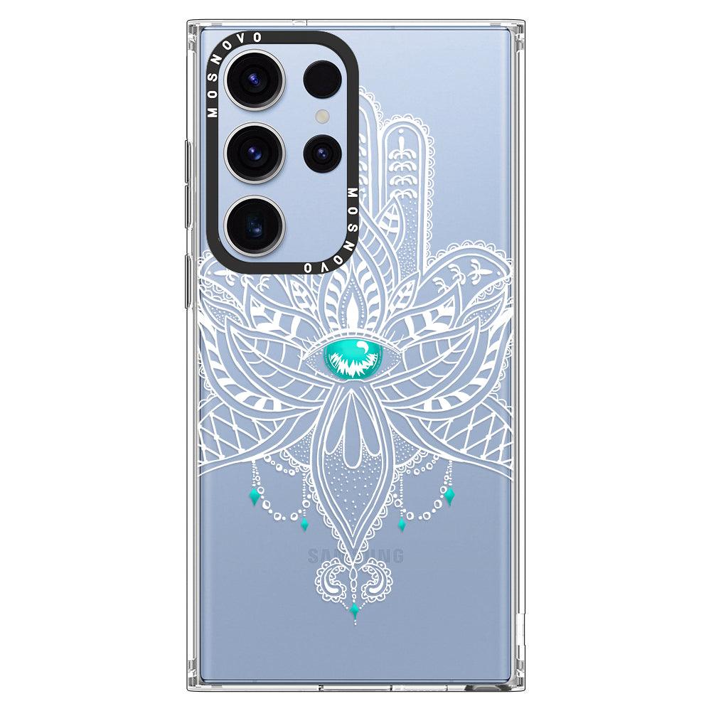 Hamsa Hand Phone Case - Samsung Galaxy S23 Ultra Case - MOSNOVO