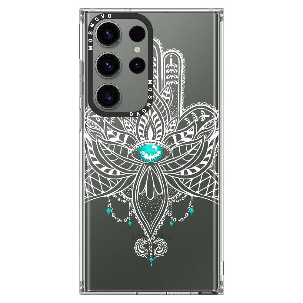 Hamsa Hand Phone Case - Samsung Galaxy S23 Ultra Case - MOSNOVO