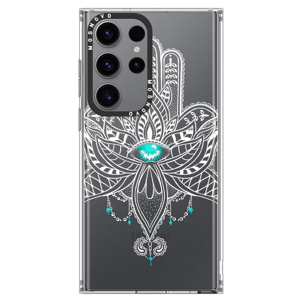 Hamsa Hand Phone Case - Samsung Galaxy S23 Ultra Case - MOSNOVO