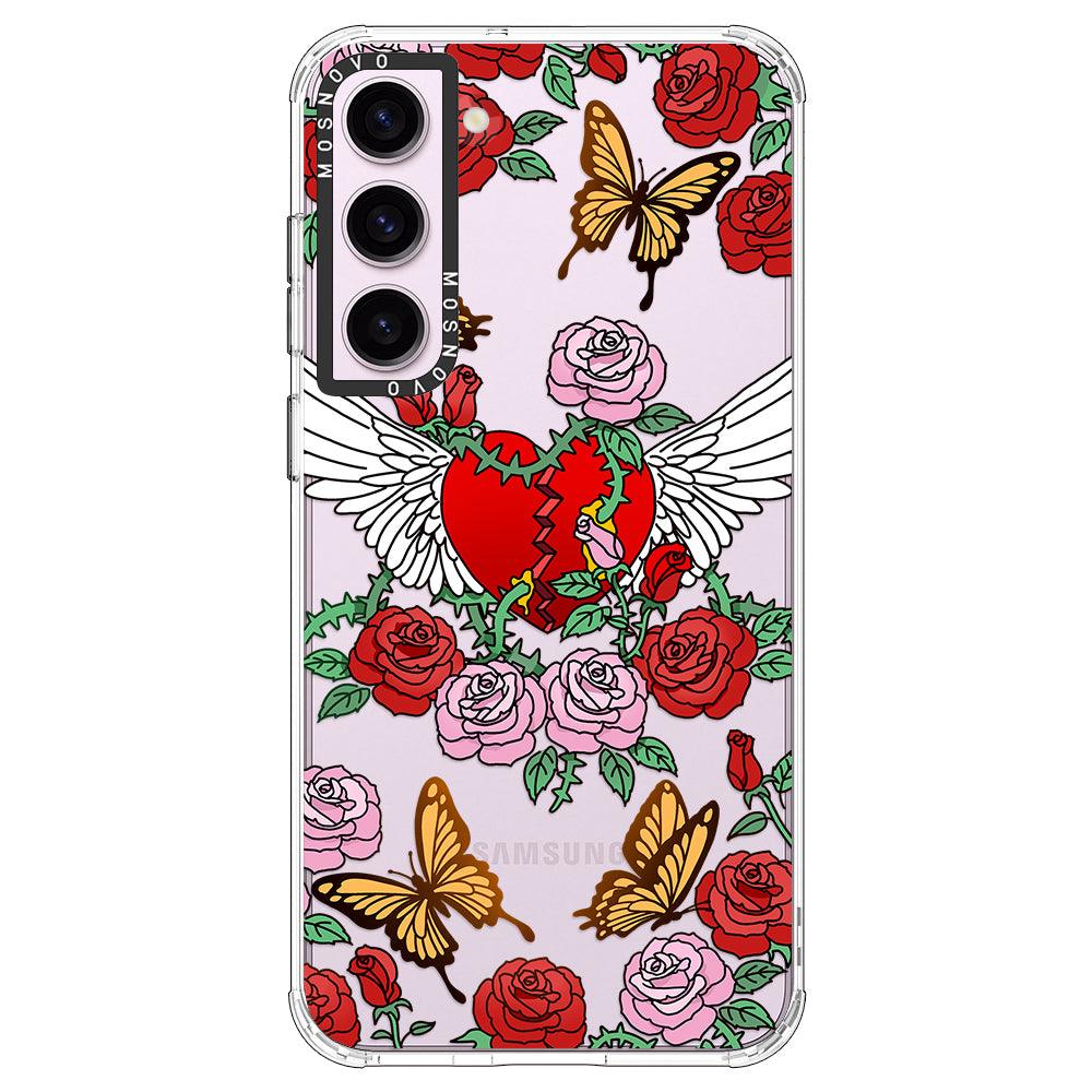 Wing Heart Phone Case - Samsung Galaxy S23 Case - MOSNOVO