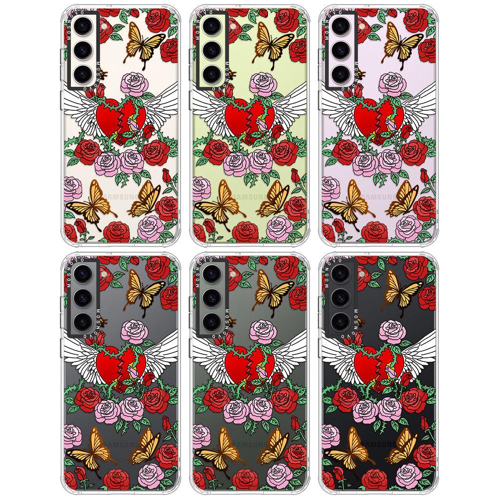 Wing Heart Phone Case - Samsung Galaxy S23 Case - MOSNOVO