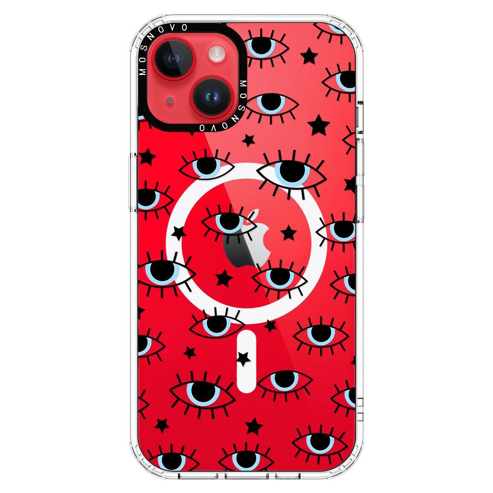 Hippie Eye Phone Case - iPhone 14 Plus Case - MOSNOVO