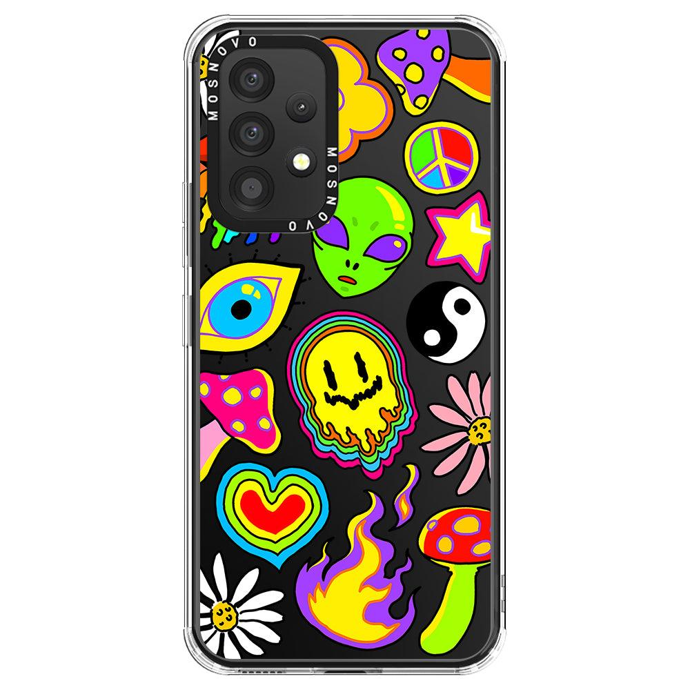 Hippie Sticker Phone Case - Samsung Galaxy A53 Case - MOSNOVO