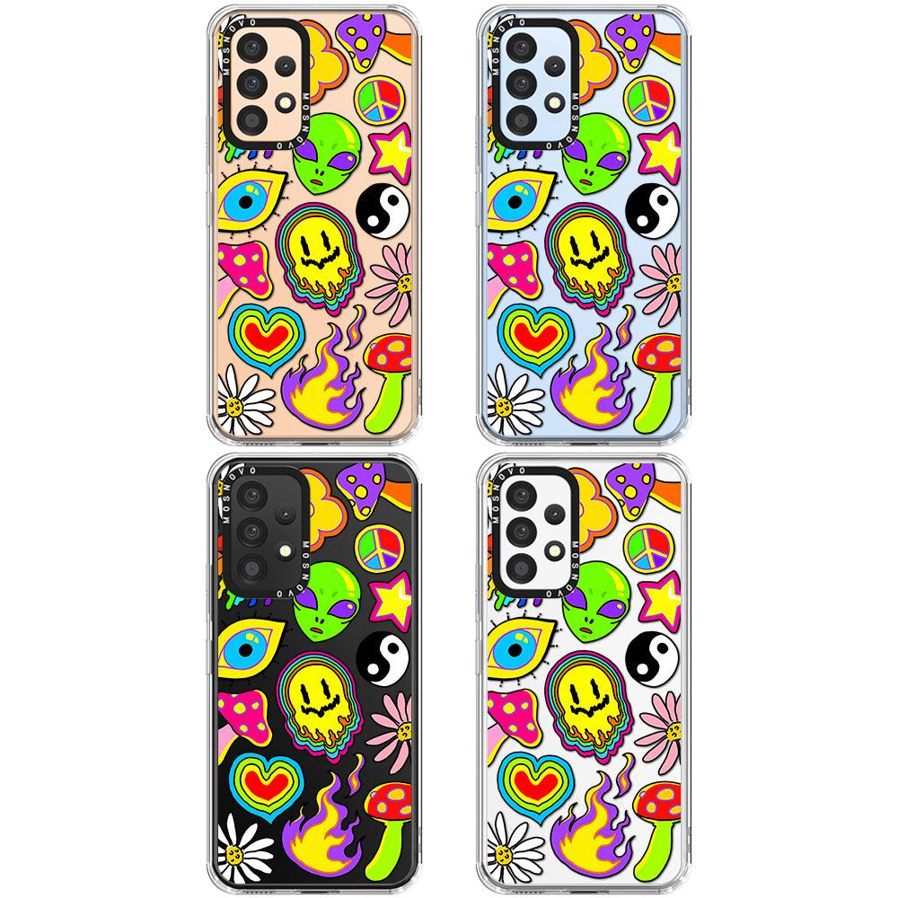 Hippie Sticker Phone Case - Samsung Galaxy A53 Case - MOSNOVO