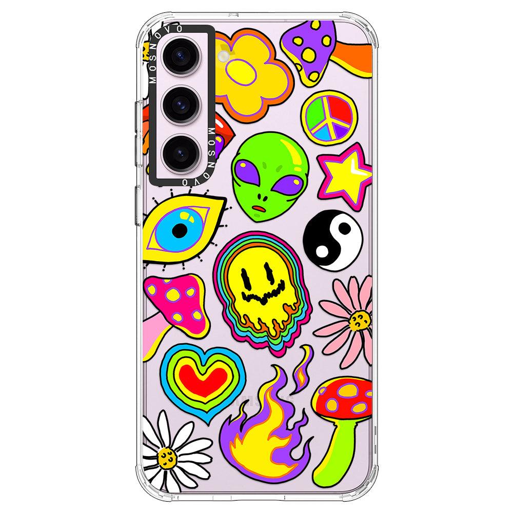 Hippie Sticker Phone Case - Samsung Galaxy S23 Plus Case - MOSNOVO