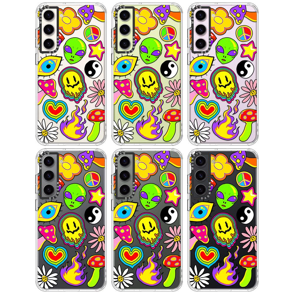 Hippie Sticker Phone Case - Samsung Galaxy S23 Plus Case - MOSNOVO