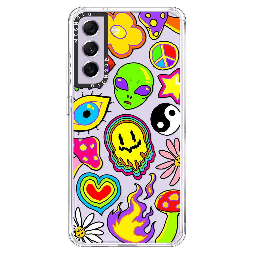 Hippie Stickers Phone Case - Samsung Galaxy S21 FE Case - MOSNOVO