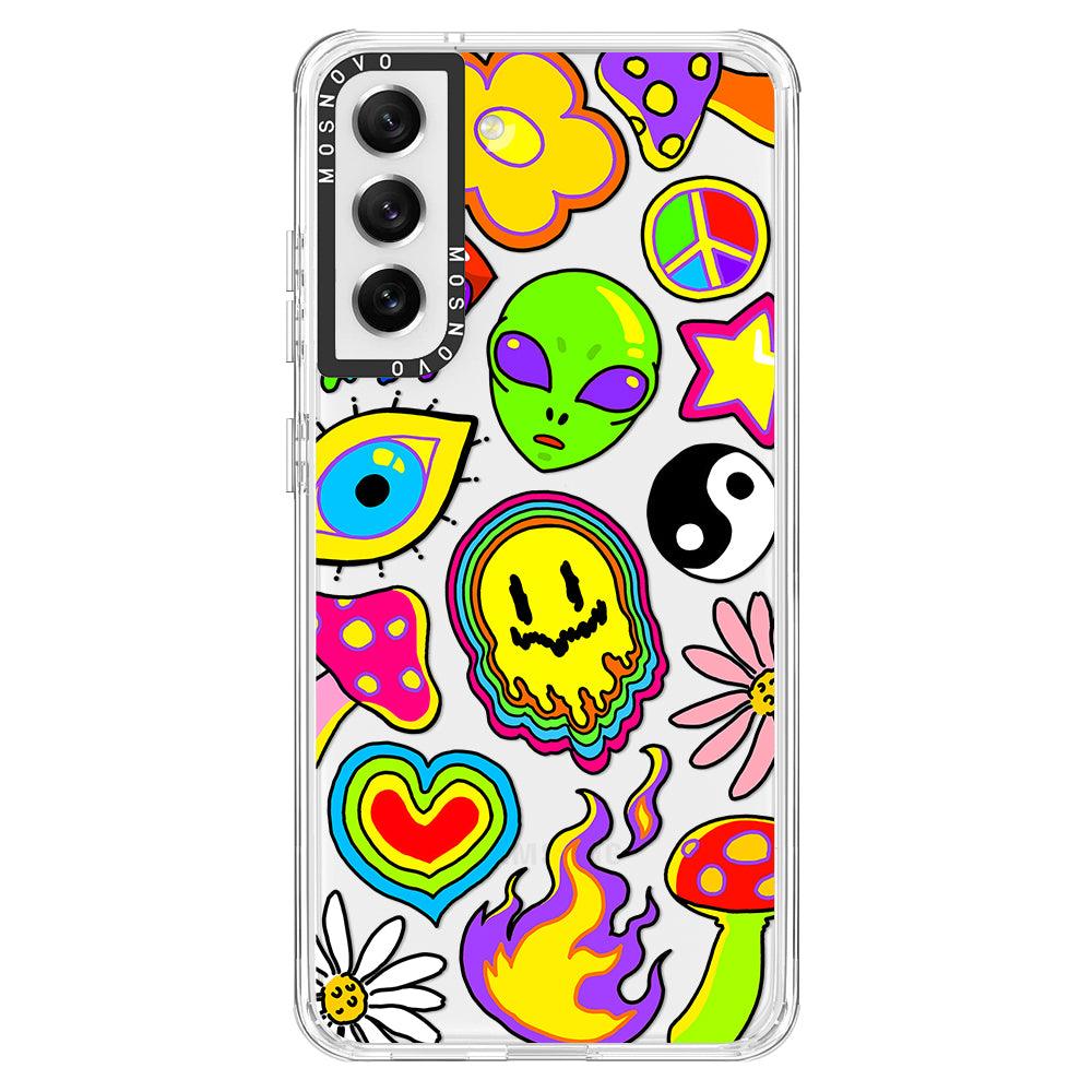 Hippie Stickers Phone Case - Samsung Galaxy S21 FE Case - MOSNOVO