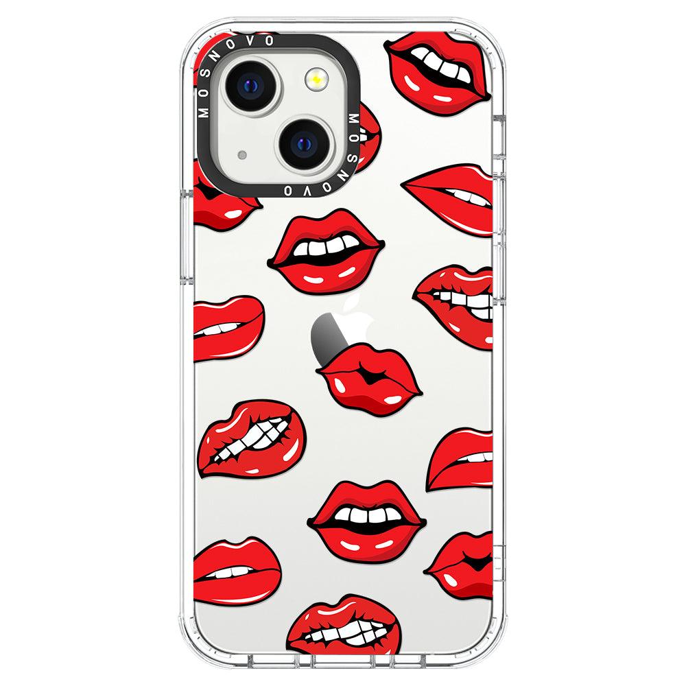 Hot Lips Phone Case - iPhone 13 Mini Case - MOSNOVO