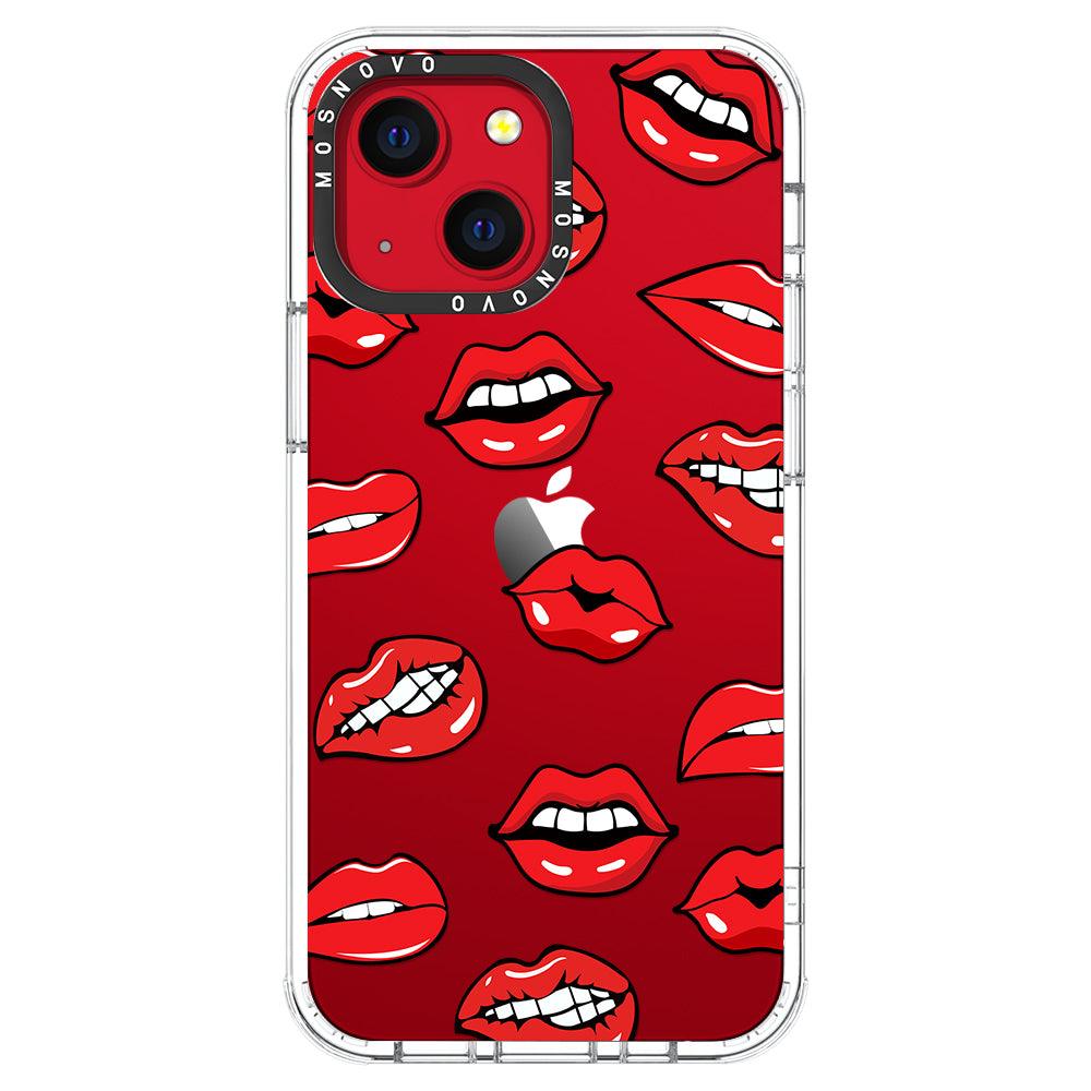 Hot Lips Phone Case - iPhone 13 Mini Case - MOSNOVO