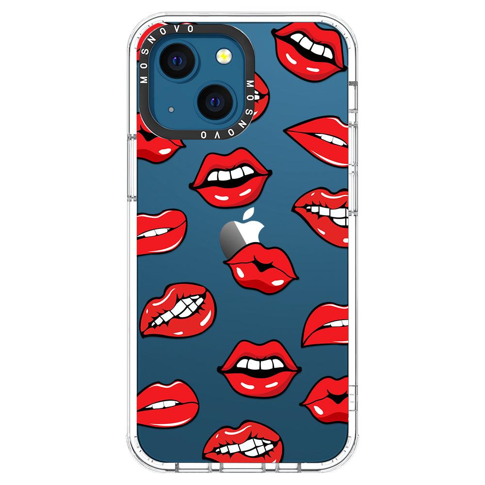 Hot Lips Phone Case - iPhone 13 Mini Case - MOSNOVO