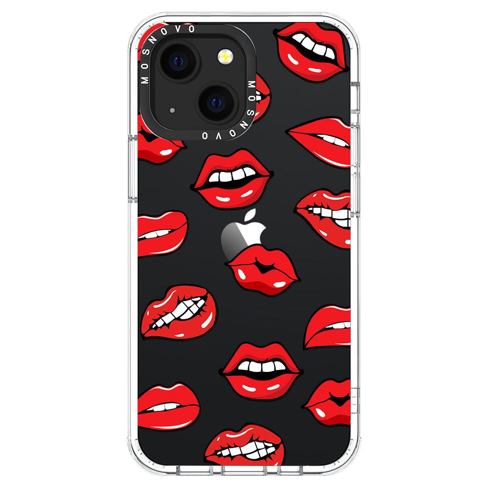 Hot Lips Phone Case - iPhone 13 Mini Case - MOSNOVO