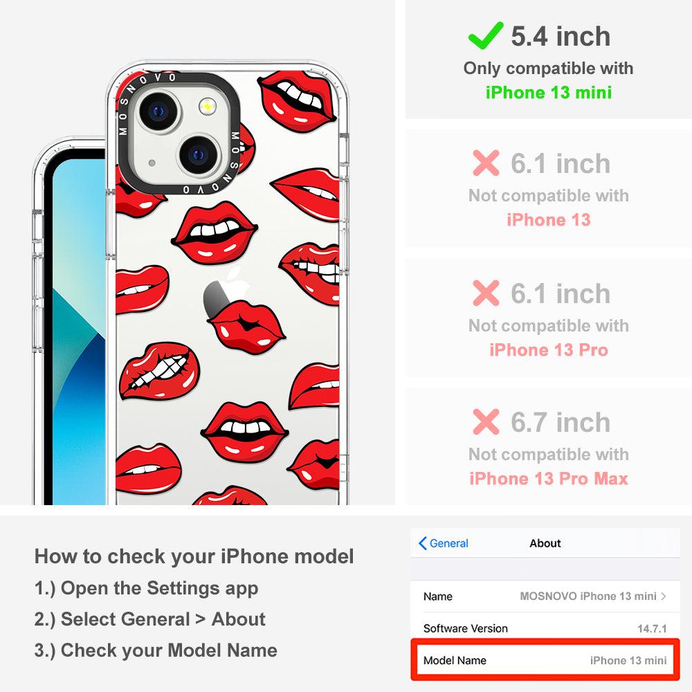 Hot Lips Phone Case - iPhone 13 Mini Case - MOSNOVO