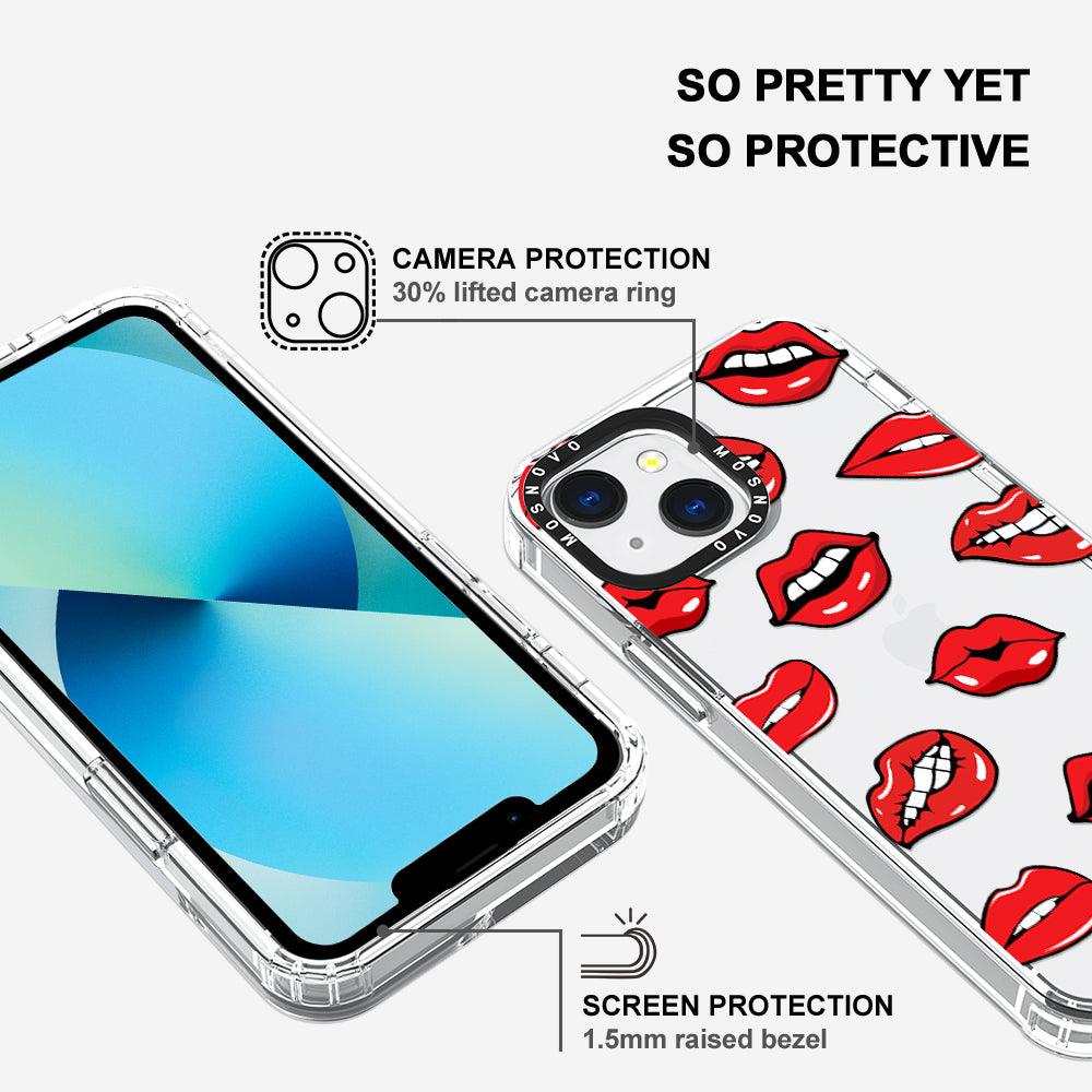 Hot Lips Phone Case - iPhone 13 Mini Case - MOSNOVO