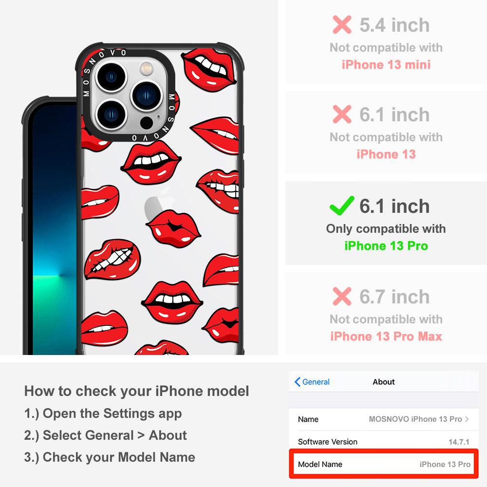 Hot Lips Phone Case - iPhone 13 Pro Case - MOSNOVO