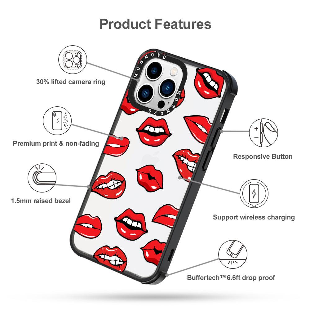 Hot Lips Phone Case - iPhone 13 Pro Case - MOSNOVO