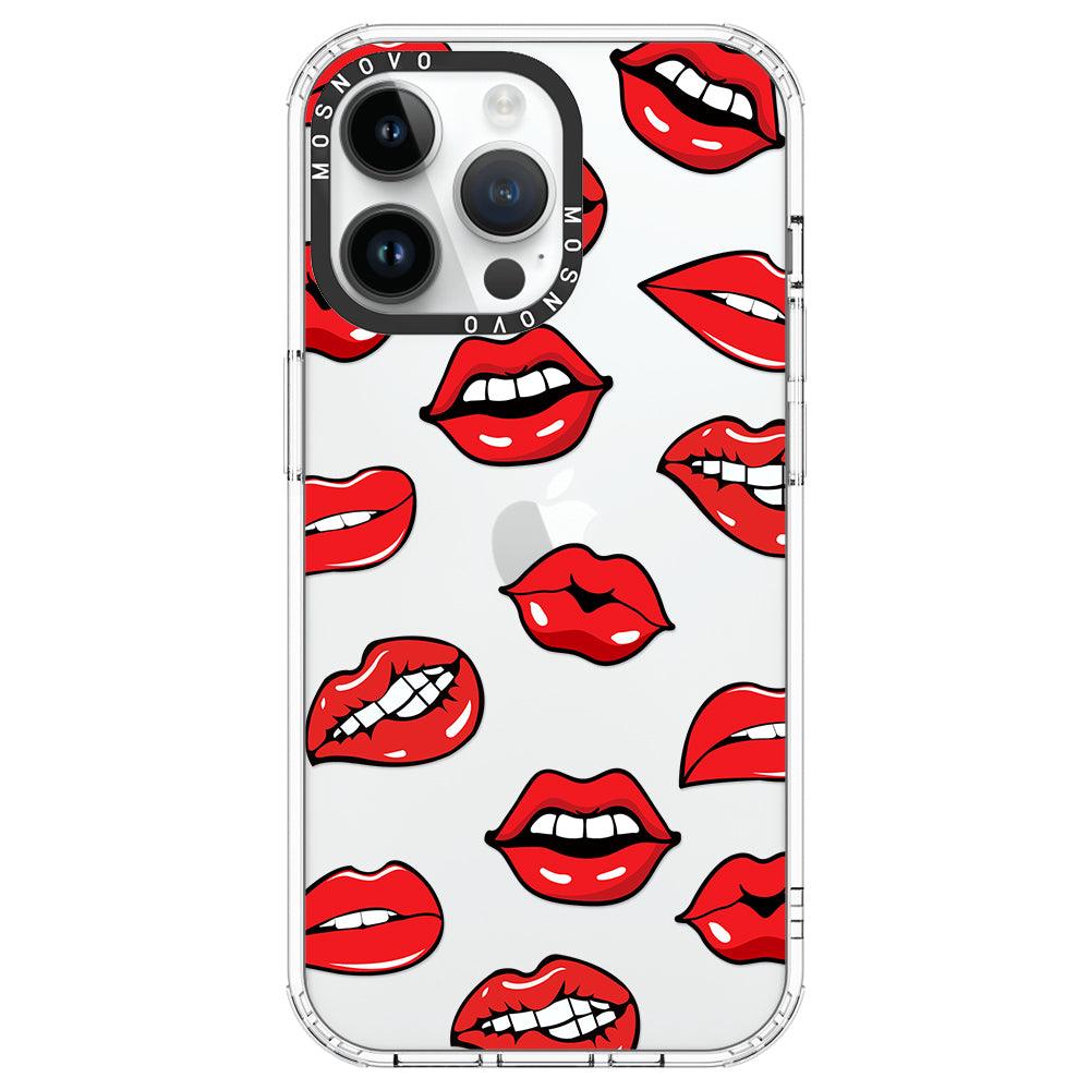 Hot Lips Phone Case - iPhone 14 Pro Max Case - MOSNOVO