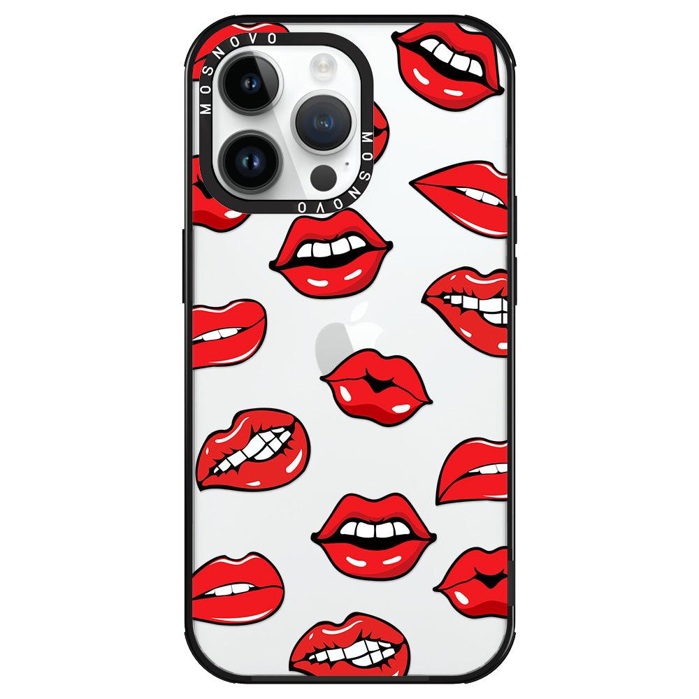 Hot Lips Phone Case - iPhone 14 Pro Max Case - MOSNOVO