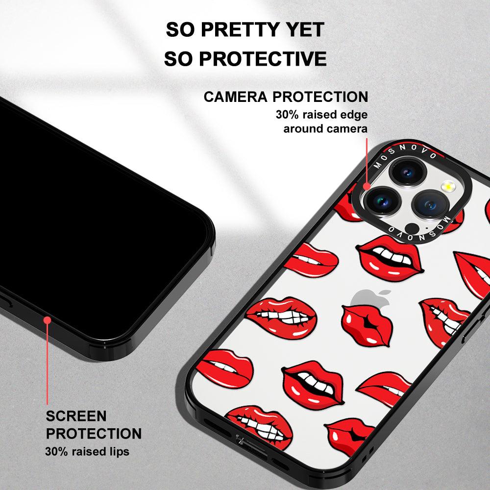 Hot Lips Phone Case - iPhone 14 Pro Max Case - MOSNOVO