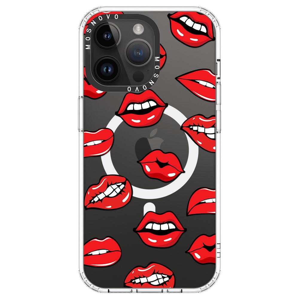 Hot Lips Phone Case - iPhone 14 Pro Max Case - MOSNOVO