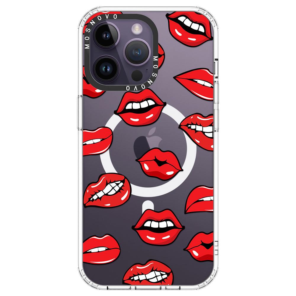 Hot Lips Phone Case - iPhone 14 Pro Max Case - MOSNOVO