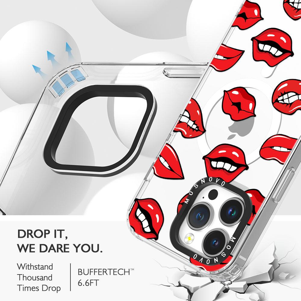 Hot Lips Phone Case - iPhone 14 Pro Max Case - MOSNOVO