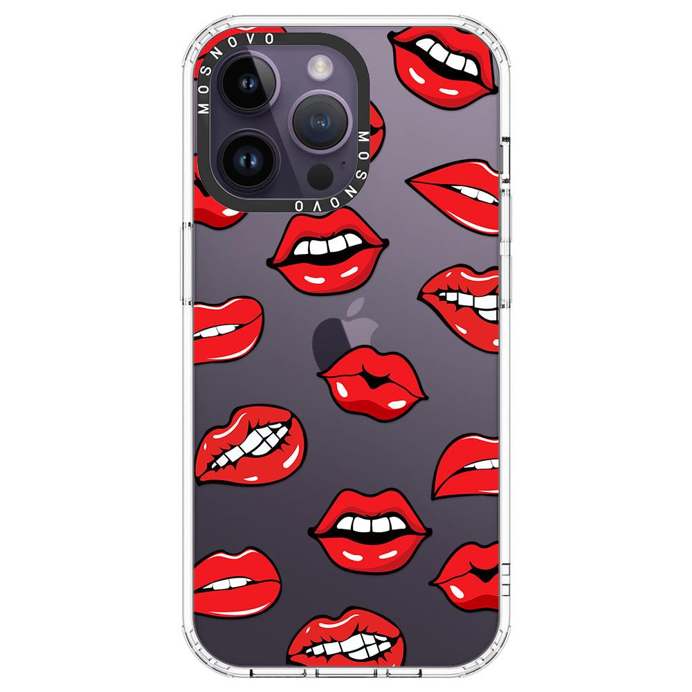 Hot Lips Phone Case - iPhone 14 Pro Max Case - MOSNOVO