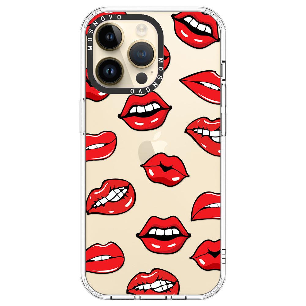 Hot Lips Phone Case - iPhone 14 Pro Max Case - MOSNOVO