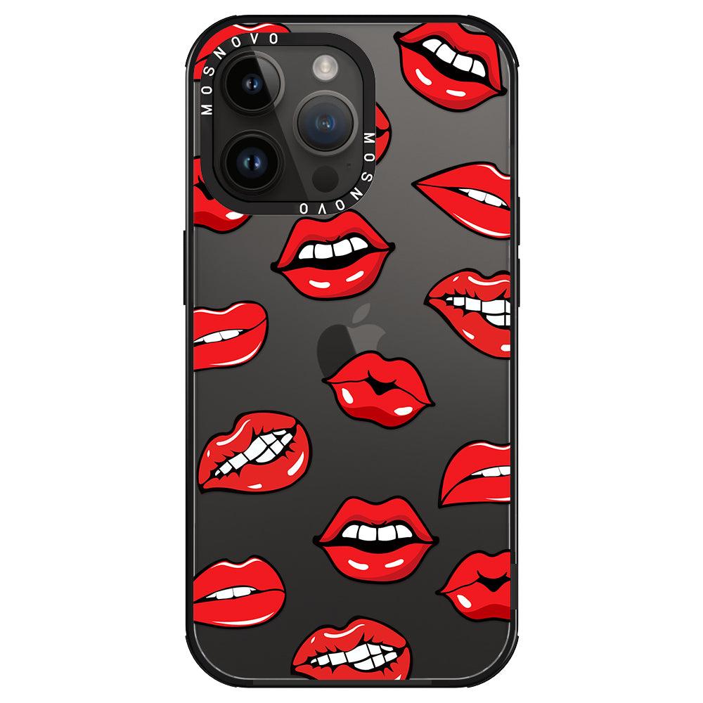 Hot Lips Phone Case - iPhone 14 Pro Max Case - MOSNOVO