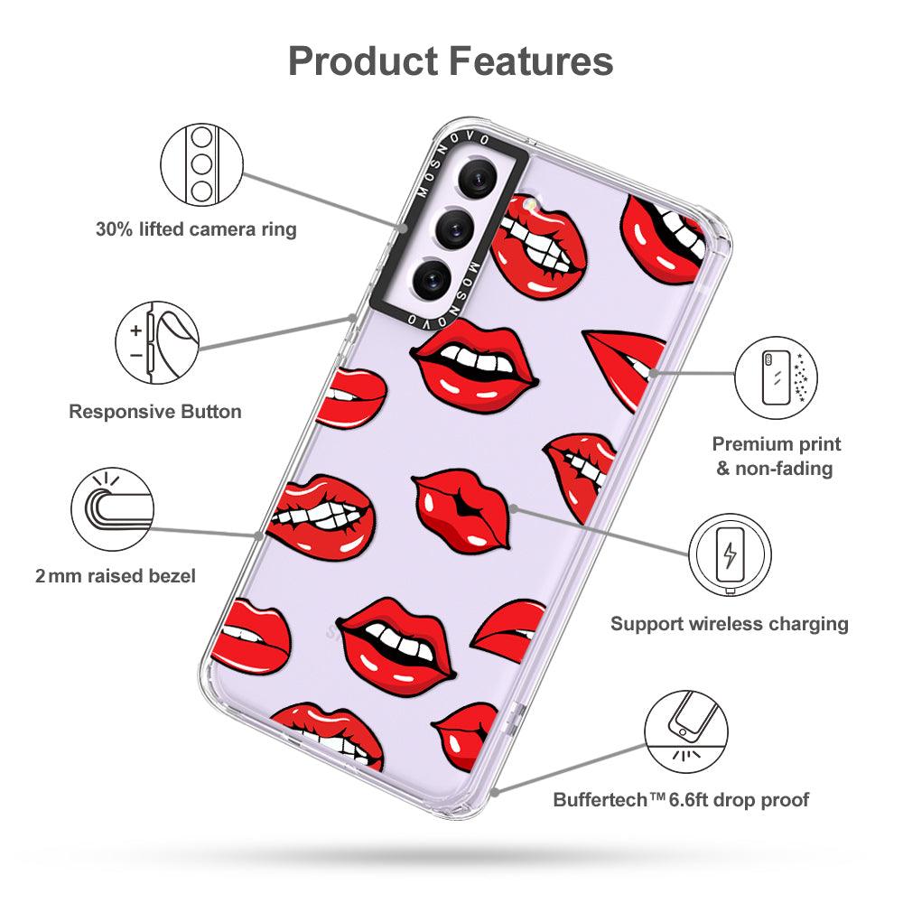 Hot Lips Phone Case - Samsung Galaxy S21 FE Case - MOSNOVO