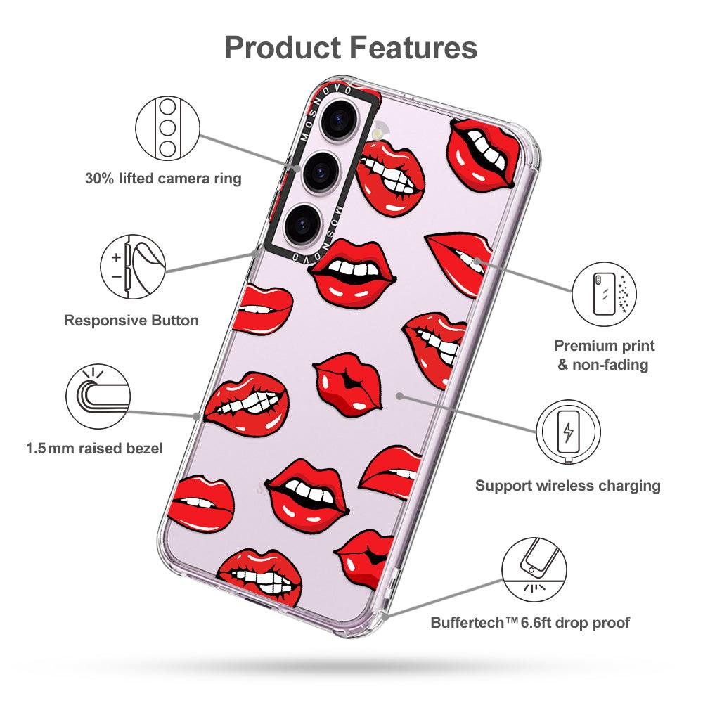 Hot Lips Phone Case - Samsung Galaxy S23 Case - MOSNOVO