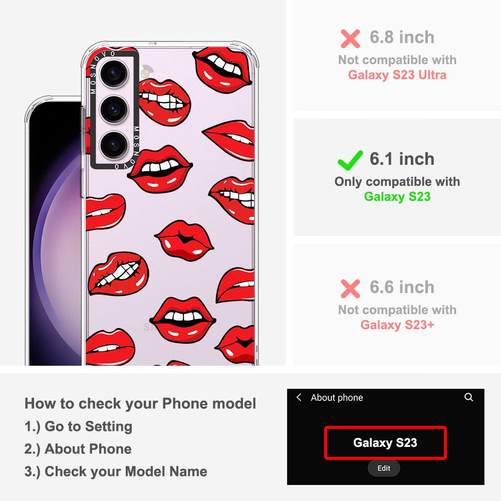 Hot Lips Phone Case - Samsung Galaxy S23 Case - MOSNOVO