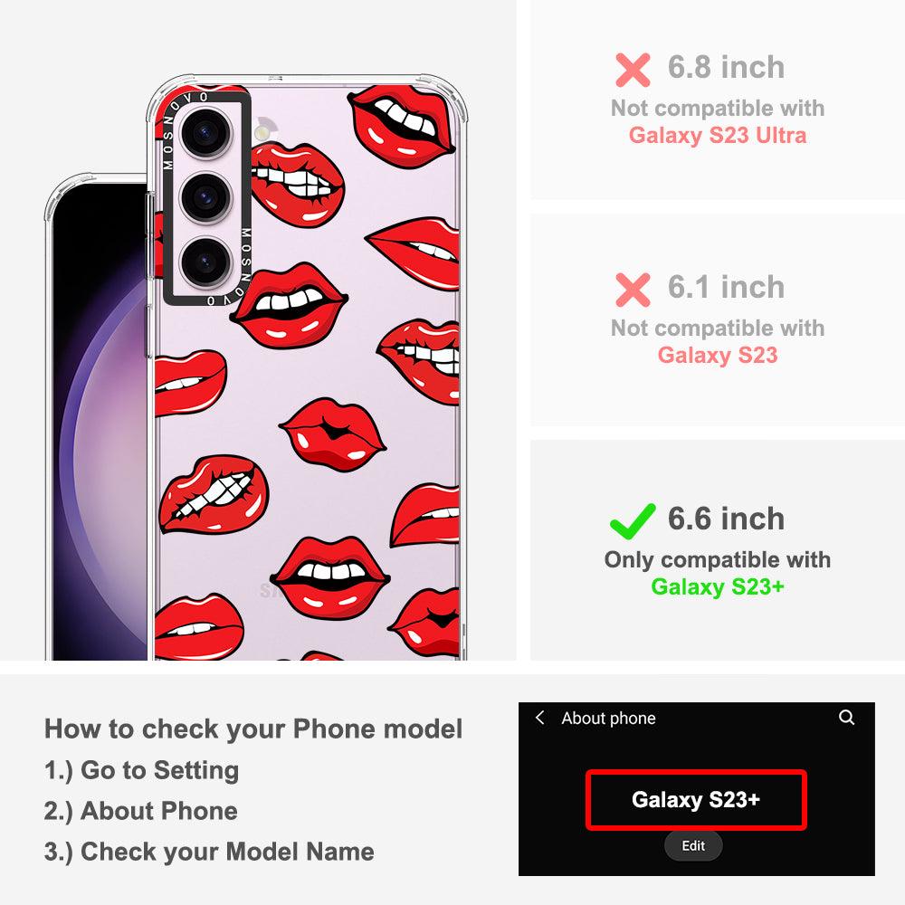 Hot Lips Phone Case - Samsung Galaxy S23 Plus Case - MOSNOVO