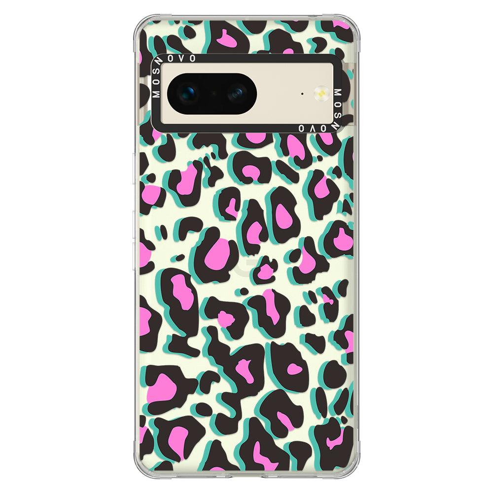 Hot Pink Leopard Print Phone Case - Google Pixel 7 Case - MOSNOVO