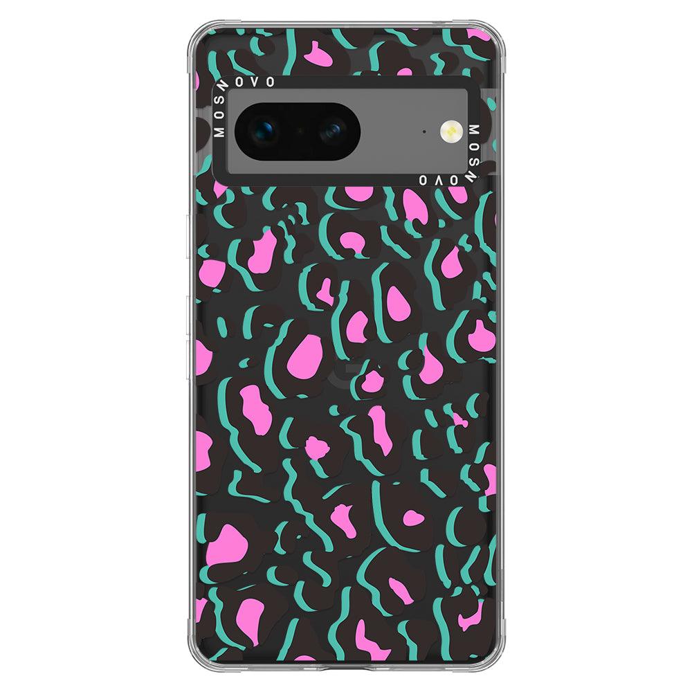 Hot Pink Leopard Print Phone Case - Google Pixel 7 Case - MOSNOVO