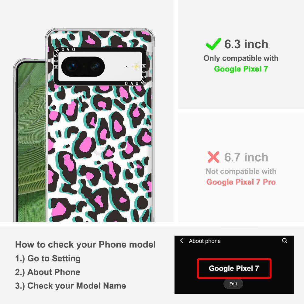 Hot Pink Leopard Print Phone Case - Google Pixel 7 Case - MOSNOVO