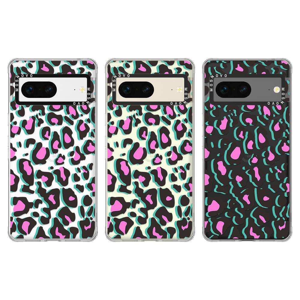 Hot Pink Leopard Print Phone Case - Google Pixel 7 Case - MOSNOVO