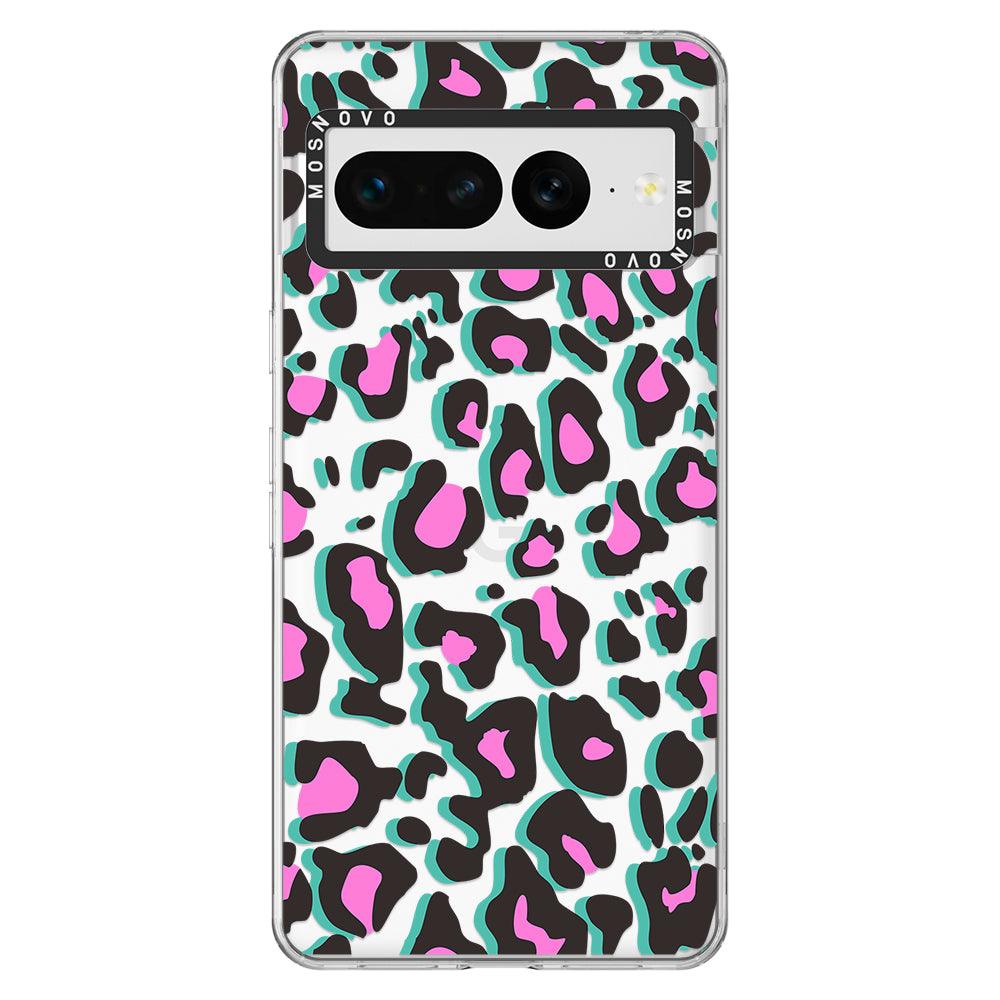 Hot Pink Leopard Print Phone Case - Google Pixel 7 Pro Case - MOSNOVO