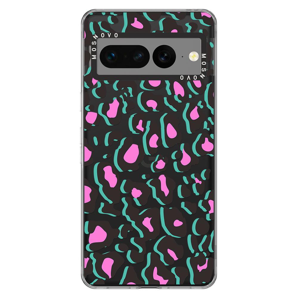 Hot Pink Leopard Print Phone Case - Google Pixel 7 Pro Case - MOSNOVO