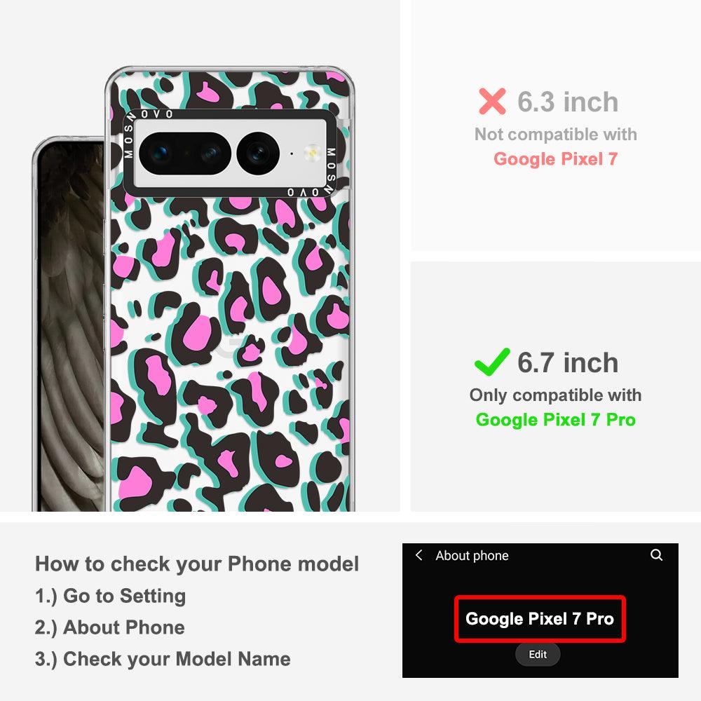 Hot Pink Leopard Print Phone Case - Google Pixel 7 Pro Case - MOSNOVO