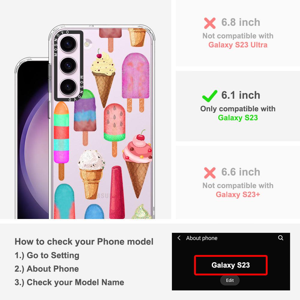 Ice Cream Phone Case - Samsung Galaxy S23 Case - MOSNOVO