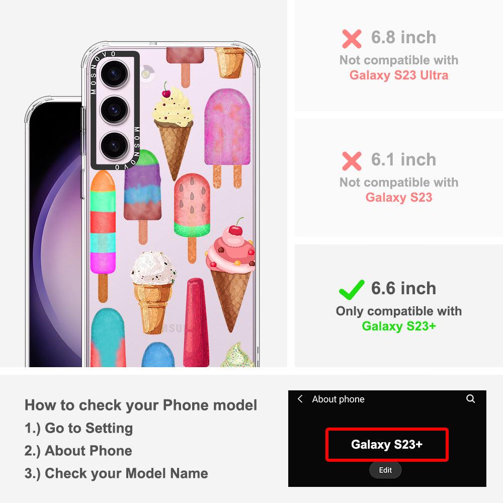 Ice Cream Phone Case - Samsung Galaxy S23 Plus Case - MOSNOVO